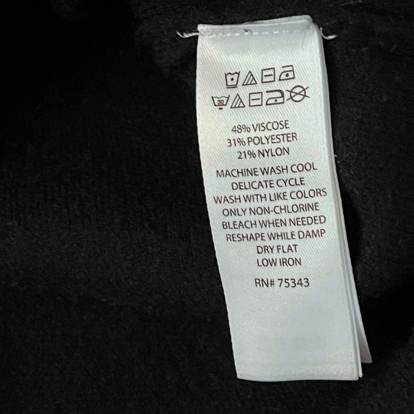 Adrianne Vittadini Black Jacket Viscose Blend Gold‎ Buttons Black - Picture 12 of 13